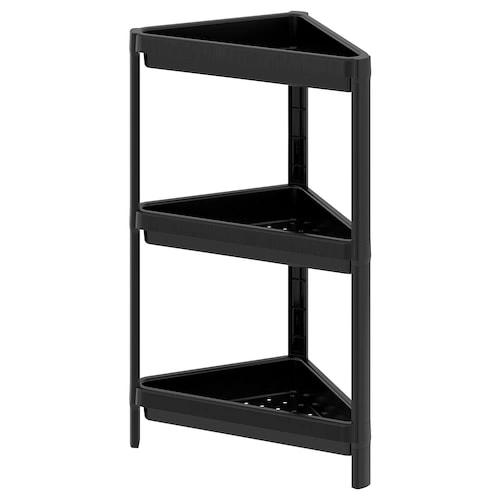 شلف سه طبقه IKEA مدل VESKEN مشکی
