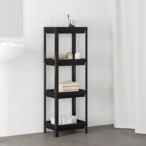 شلف چهار طبقه IKEA مدل VESKEN مشکی