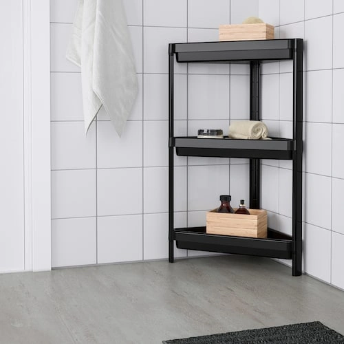 شلف سه طبقه IKEA مدل VESKEN مشکی