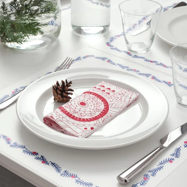 دستمال سفره طرح دار IKEA مدل VINTERFEST