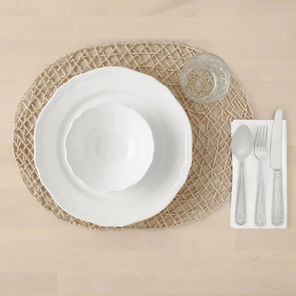 زیر بشقابی حصیری IKEA مدل SAMTLIGA