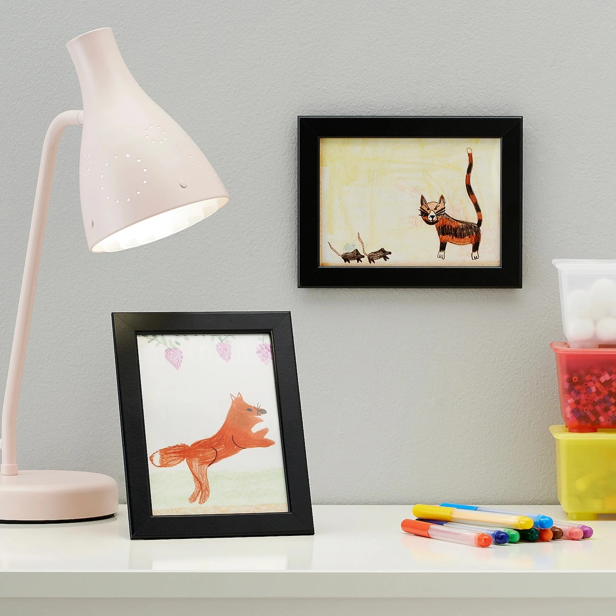قاب عکس مستطیلی IKEA مدل FISKBO مشکی