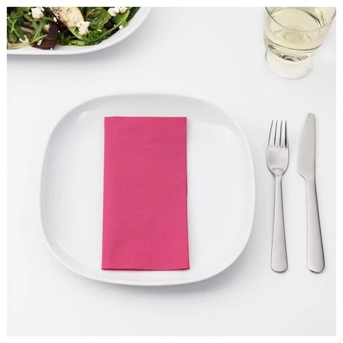 دستمال سفره صورتی IKEA مدل FANTASTISK