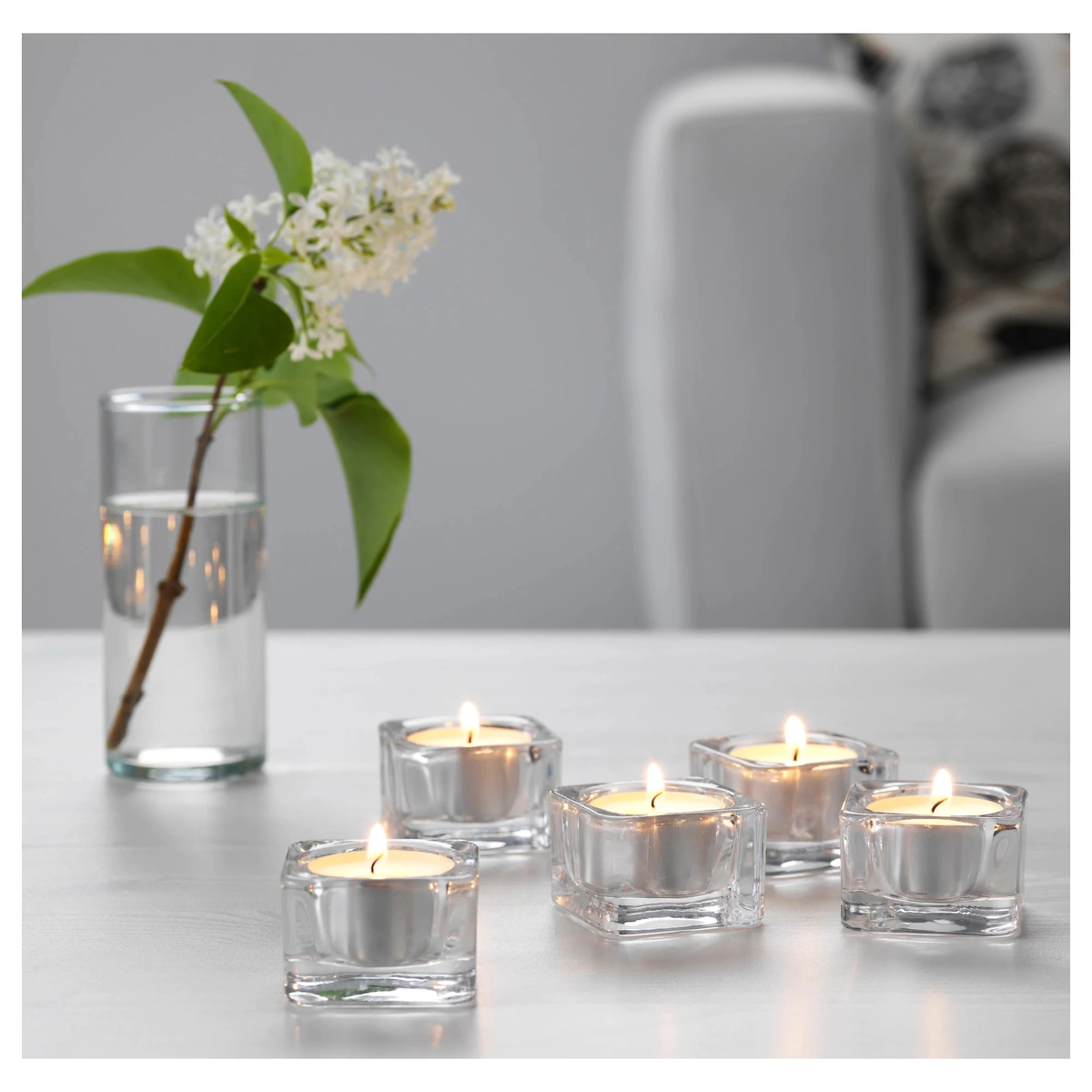 جاشمعی وارمر شیشه ای IKEA مدل GLASIG