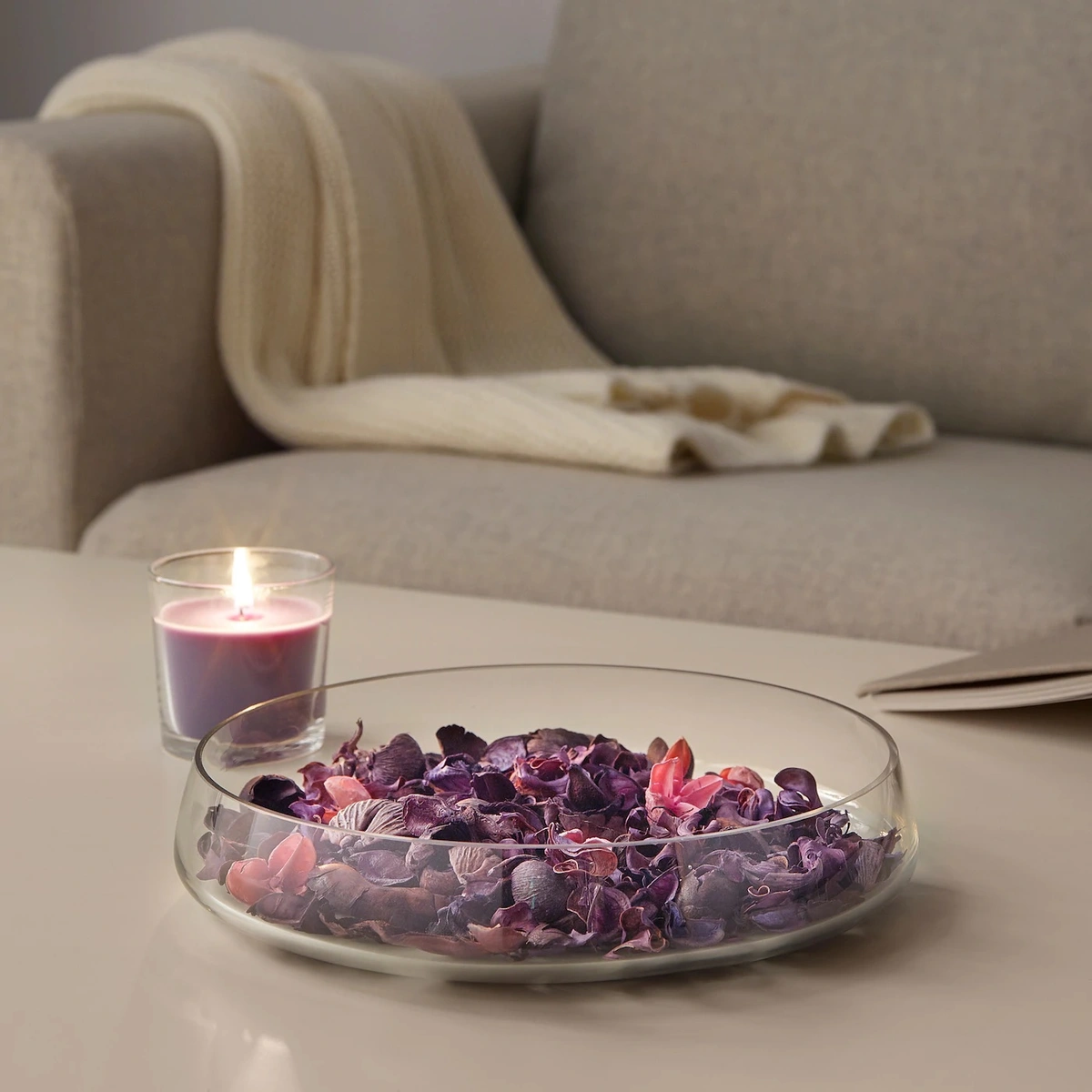 گل خشک(بنفش) IKEA مدل DOFTA