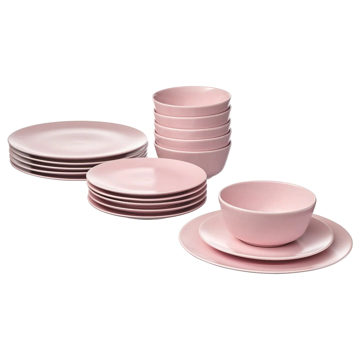 سرویس 18 پارچه(صورتی) IKEA مدل DINERA
