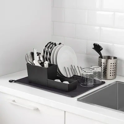 مت خشک کن ظرف IKEA مدل NYSKOLJD  خاکستری