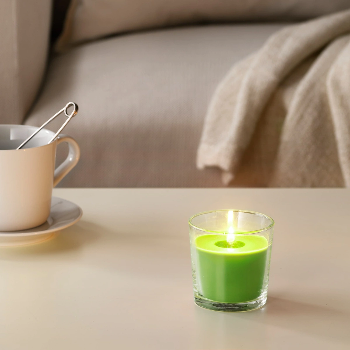 شمع ایستاده (سبز) IKEA مدل SINNLIG