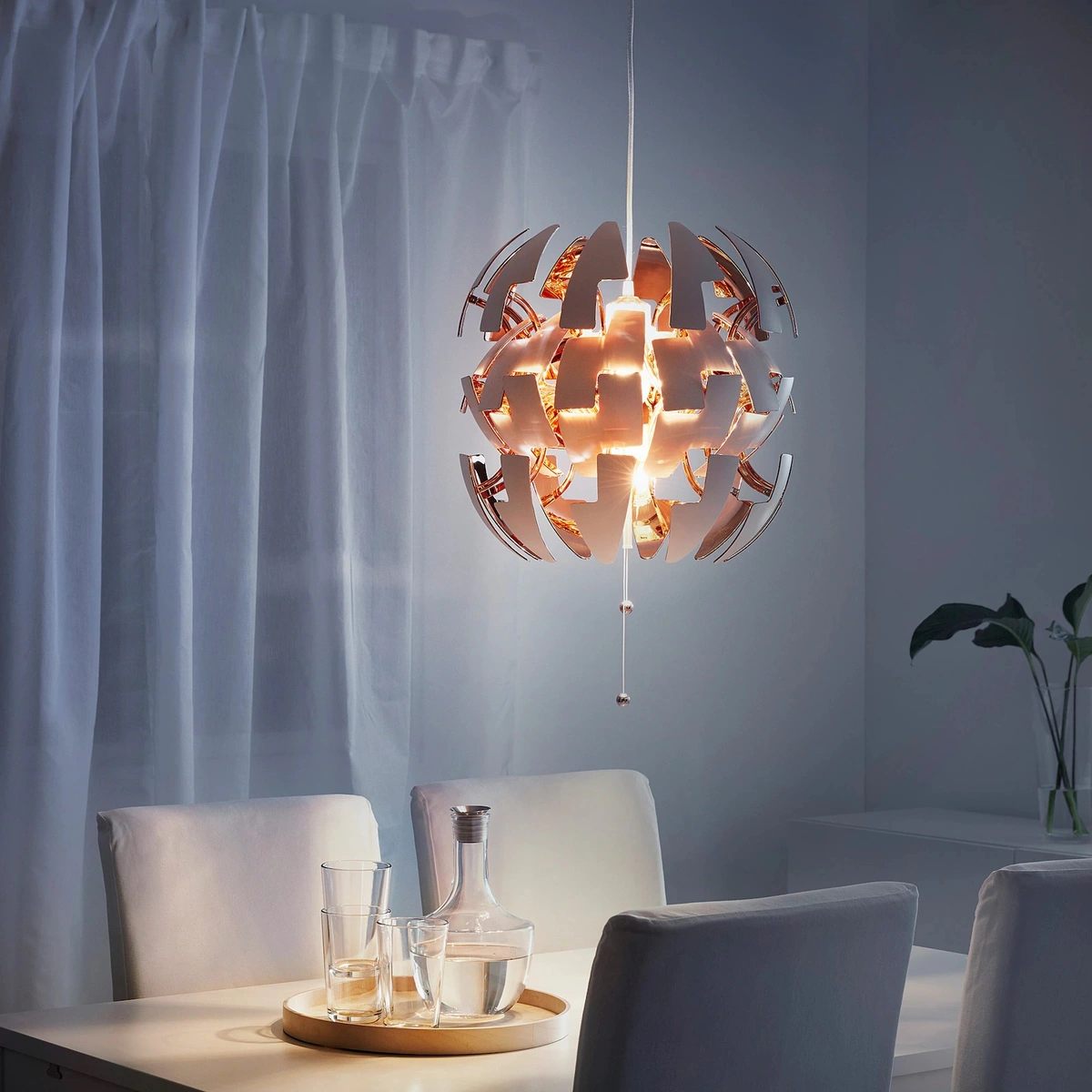 لوستر آویز IKEA مدل IKEA PS 2004  رنگ مسی