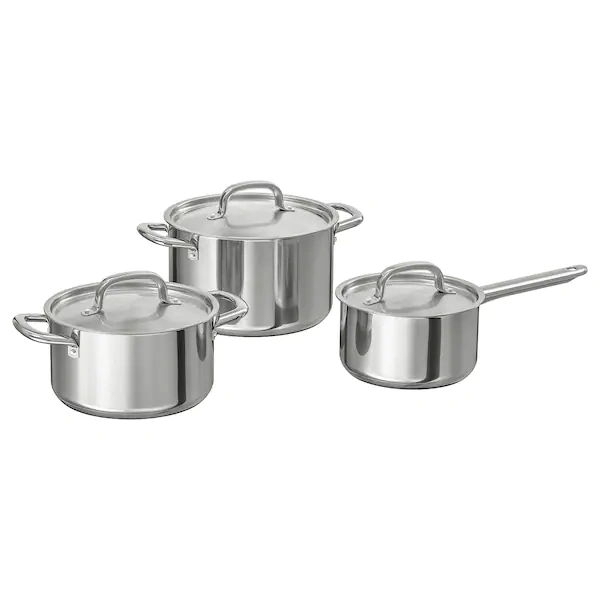 سرویس قابلمه استیل IKEA مدل +IKEA 365 پنج تکه