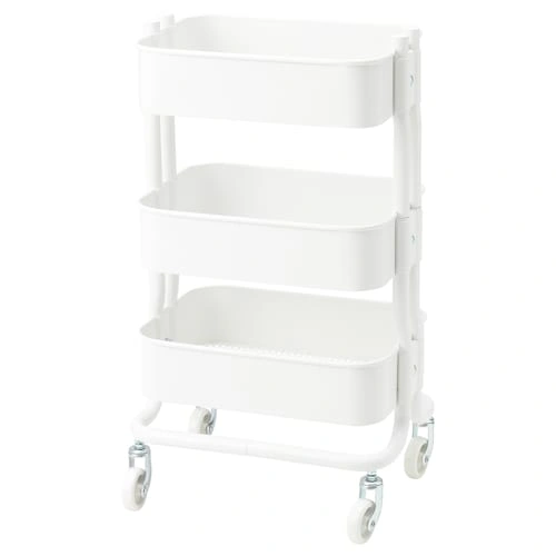 ترولی IKEA مدل RASHULT رنگ سفید
