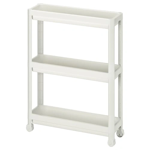 ترولی سه طبقه IKEA مدل VESKEN رنگ سفید