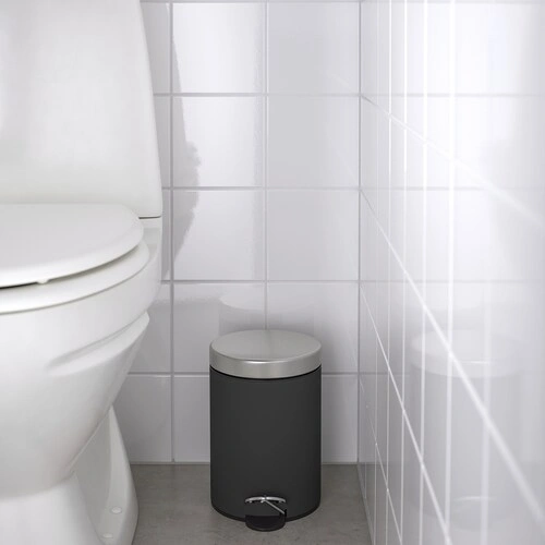 سطل زباله IKEA مدل EKOLN رنگ خاکستری تیره