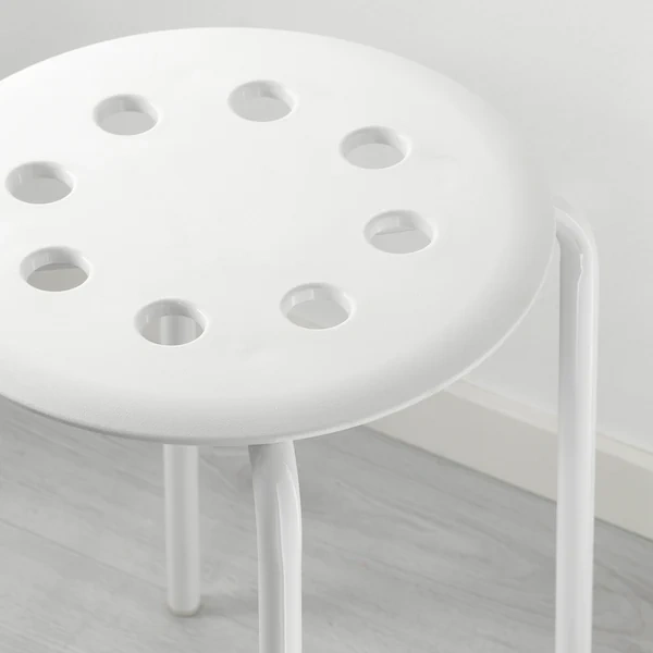 چهارپایه IKEA مدل MARIUS رنگ سفید