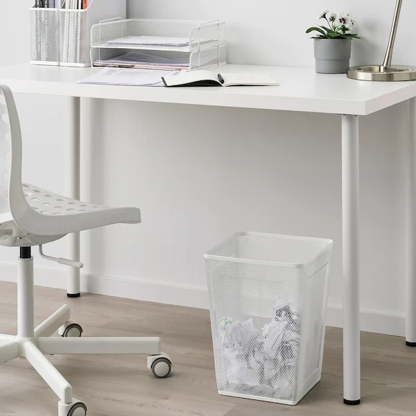 سطل زباله IKEA مدل DRÖNJÖNS رنگ سفید 