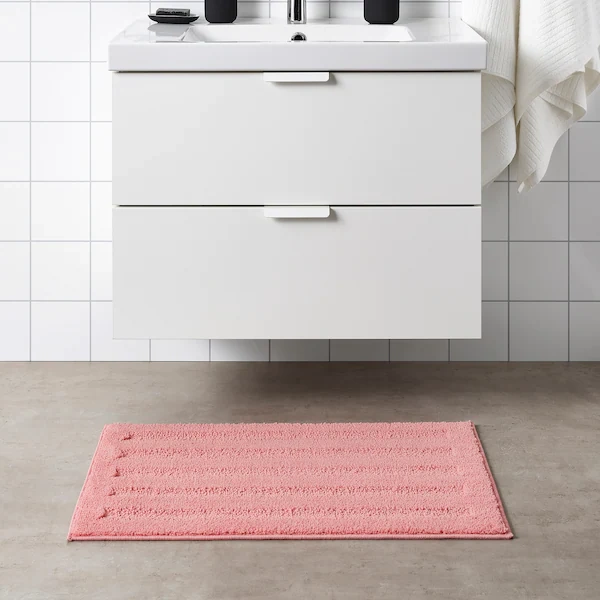 مت حمام IKEA مدل EMTEN رنگ صورتی