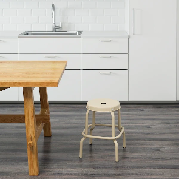 چهارپایه IKEA مدل RÅSKOG رنگ بژ