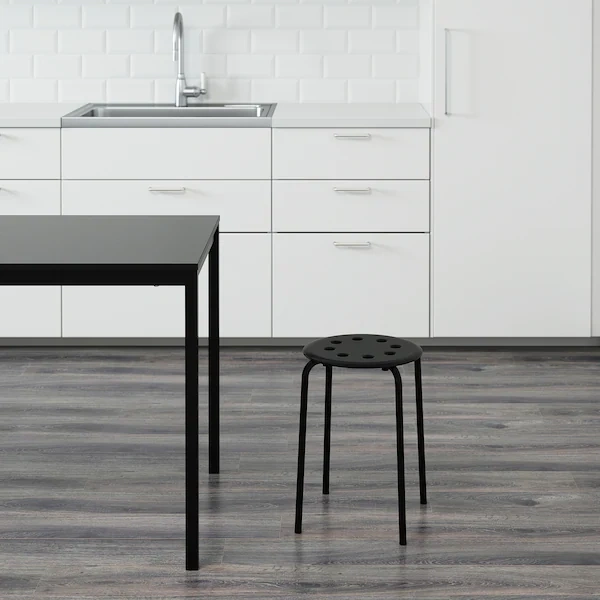 چهارپایه IKEA مدل MARIUS رنگ مشکی