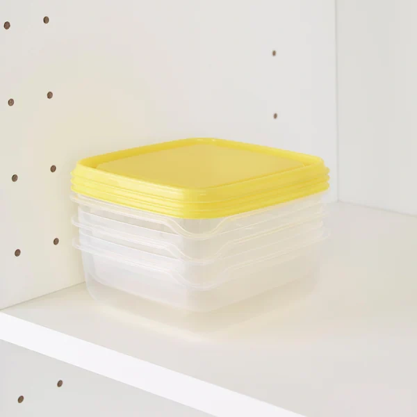 ظروف نگهدارنده IKEA مدل PRUTA رنگ زرد