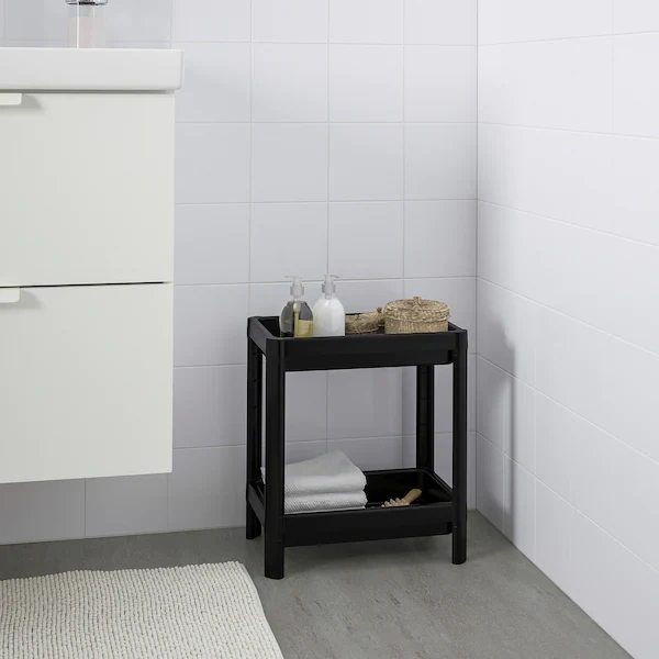 ترولی دو طبقه IKEA مدل VESKEN رنگ مشکی