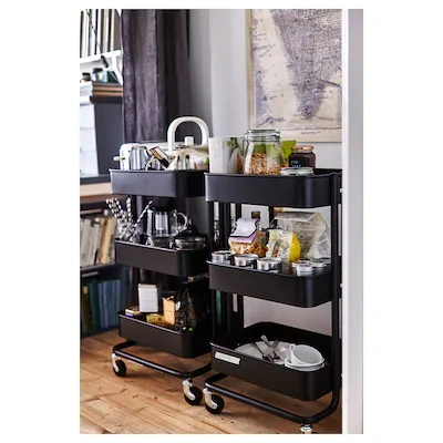 ترولی IKEA مدل RASKOG رنگ مشکی