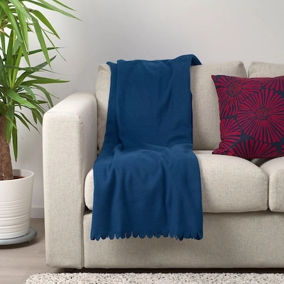 پتوی مسافرتی IKEA مدل POLARVIDE رنگ سورمه ای