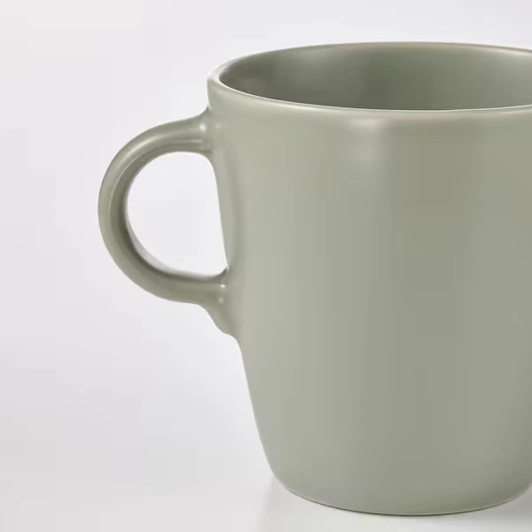 ماگ IKEA مدل FARGKLAR زیتونی