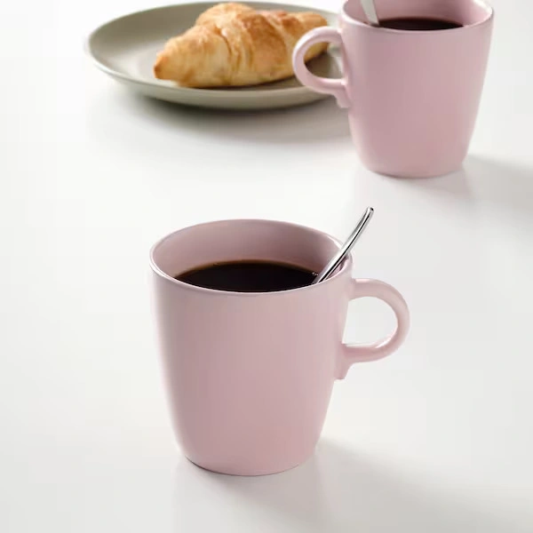 ماگ IKEA مدل FARGKLAR صورتی