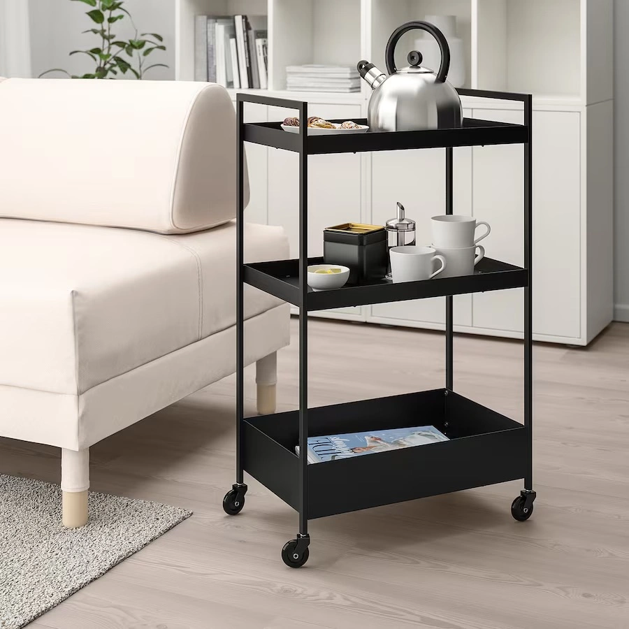 ترولی IKEA مدل NISSAFORS رنگ مشکی