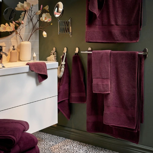 حوله 40*70 IKEA مدل FREDRIKSJON رنگ زرشکی