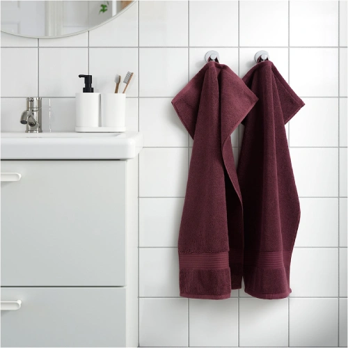 حوله 40*70 IKEA مدل FREDRIKSJON رنگ زرشکی