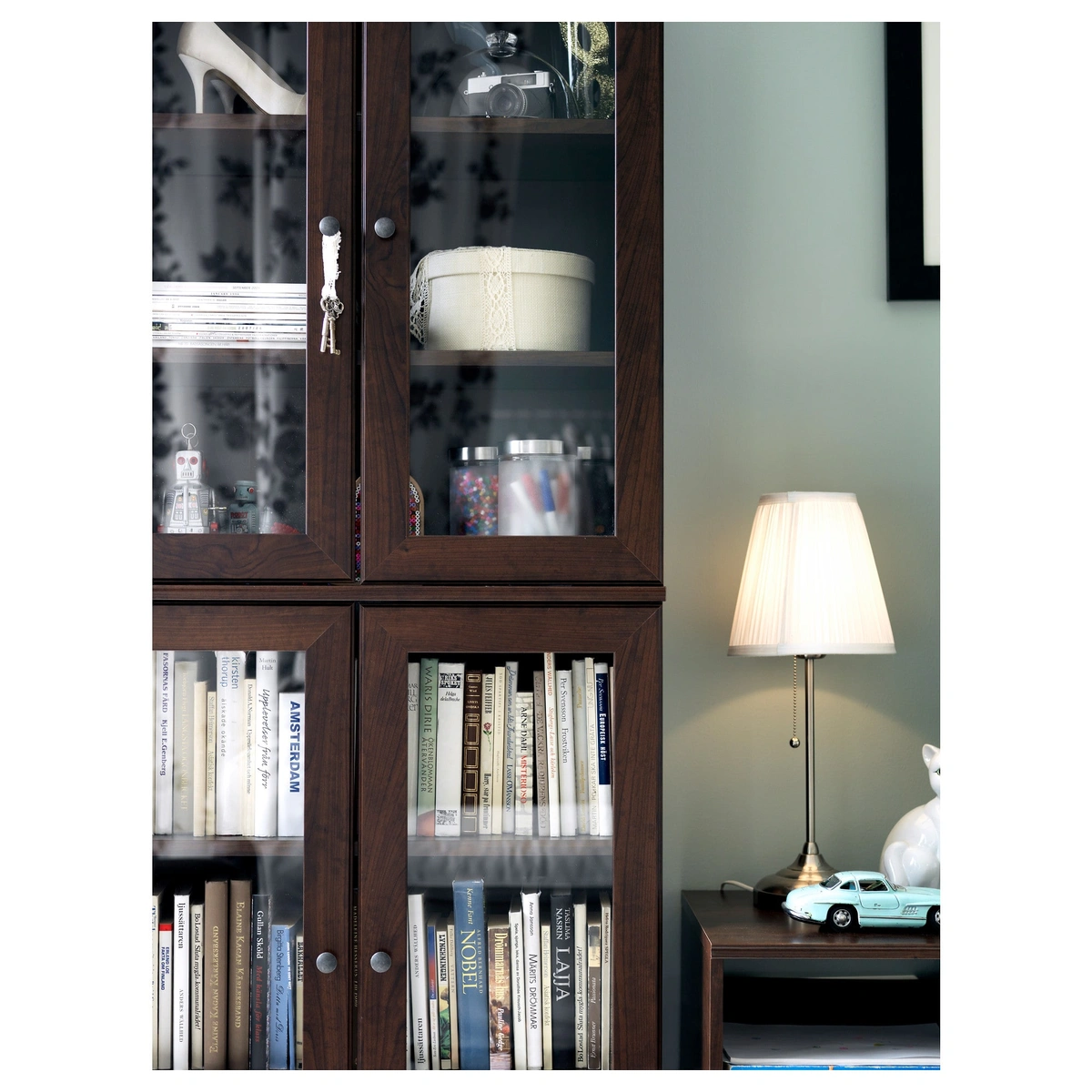 آباژور رومیزی IKEA مدل ARSTID رنگ نقره ای