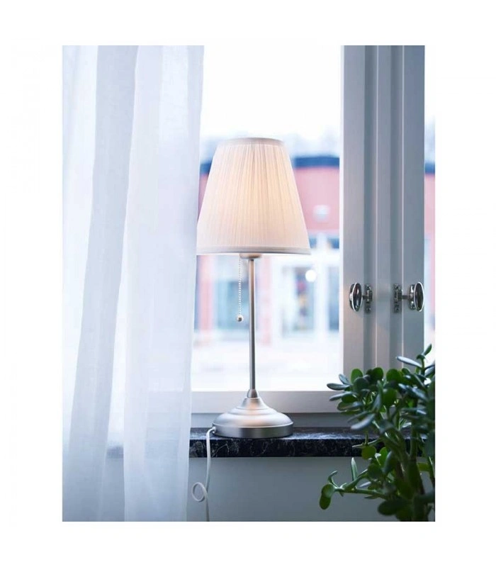 آباژور رومیزی IKEA مدل ARSTID رنگ نقره ای