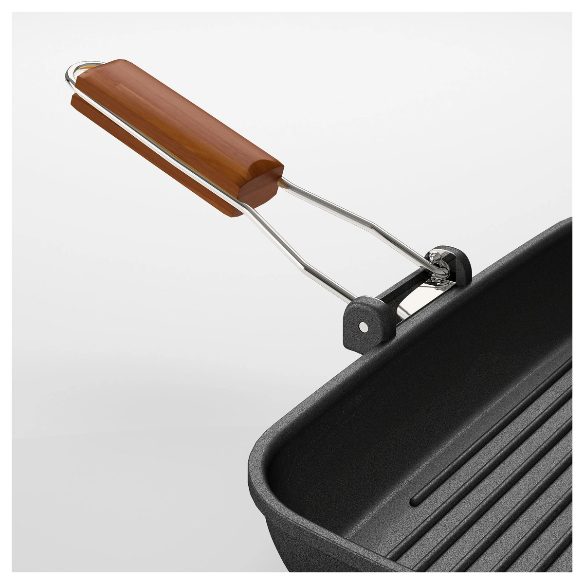 تابه گریل دسته چوبی IKEA مدل GRILLA