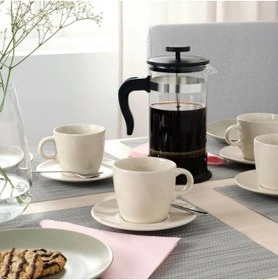 فنجان IKEA مدل FARGKLAR رنگ کرم