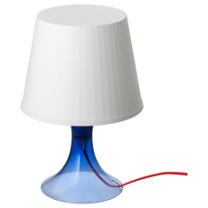 آباژور رومیزی IKEA مدل LAMPAN رنگ آبی - 
