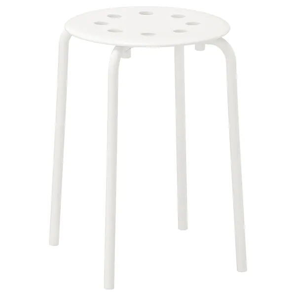 چهارپایه IKEA مدل MARIUS رنگ سفید - 